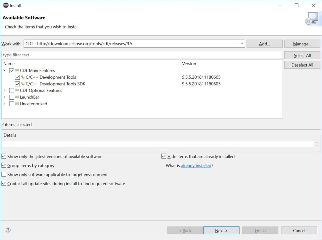 C++ Development Tools Selection