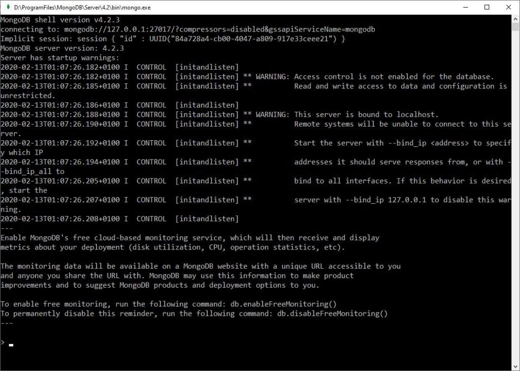 MongoDB Client Interface