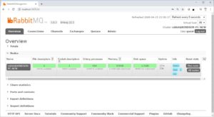 RabbitMQ Dashboard Window