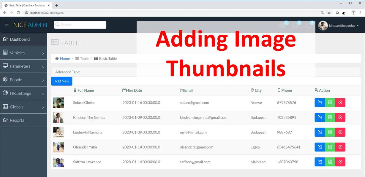 Adding Image Thumbnails