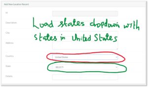 Filter states dropdownlist based on selected country